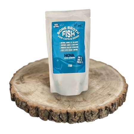 Nova Pet Health - Fish Bone Broth for dogs (Caldo Espinhas Peixe)🐠 Premium 100% Natural for dog’s health - High in collagen and protein Supports Joint & Digestion, Hydration & enhance Gut Health – 230ml