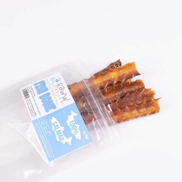 Osso Salmão (S/M) 6-15 cm🐠 Dental & Cálcio