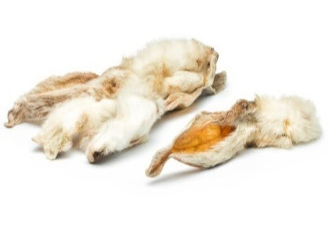 Orelhas Coelho com Pelo (M/L) 🐰 (Auxilia a digestão, antiparasitário natural e Dental na limpeza dentes)