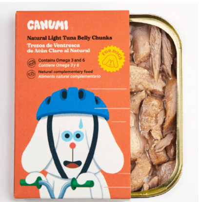 Canumi 100% natural - Chuncks Ventresca Atum (barriga do atum, a parte mais deliciosa e nutritiva de Ómegas) Gourmet