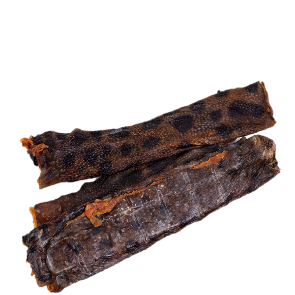 Flat Crunchy Wolfish Skin (Pele TUFADA Peixe Lobo)  15-17 cm (efeito mais crocante)🐠 Dose Ómega 3 natural: Pelo & Pele Saudável!Ainda mais crocante e estaladiças