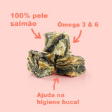 Bites Ómega PLUS - Pele Salmão 🐠 Delicia como Topper. Puro Ómega 3 Salmão