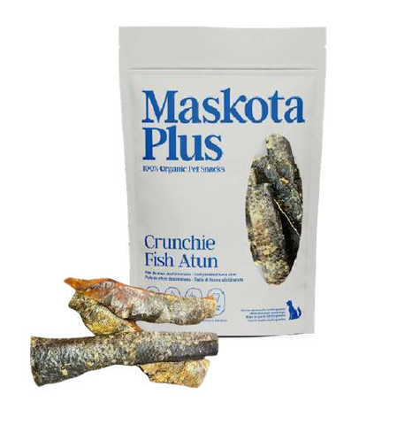 Maskotaplus - Fish Skin - Crunchie Pele Atum (Boost Ómega 3) (Bolsa fecho fácil) Linha Vet & Pharma