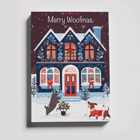 Advent Calendar 2025 (100% Natural Grain Free Air-Dried Snacks) for dogs (Conteúdo premium.Quantidade Limitada)