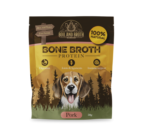 Boil & Broth - Bone Broth - Caldo de ossos em Pó BIO 100% natural - PORCO (Fonte Colagénio)