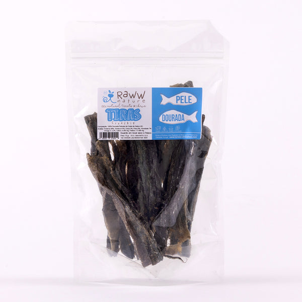Tiras crocantes Pele Dourada🐠 Dose Ómega 3 natural: Pelo & Pele Saudável