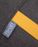 Brott  - EXTREME CONFORT & EASY CLEANING Round Bed - Charcoal Grey  (Tecido inovador: cama anti-alérgica de fácil limpeza!)