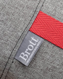 Brott  - EXTREME CONFORT & EASY CLEANING Round Bed URBAN GREY (Tecido inovador: cama anti-alérgica de fácil limpeza!)