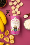 Snacks CALM & RELAXED - Queijo, banana, Sem.Abóbora, Camomila e óleo CBD (liofilizados - freeze air dried) (calmante natural e reduz dores articulares)