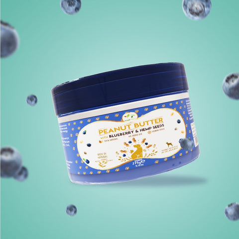Pawfect - Peanut Butter 100% Natural com Mirtilos & Sementes Cânhamo