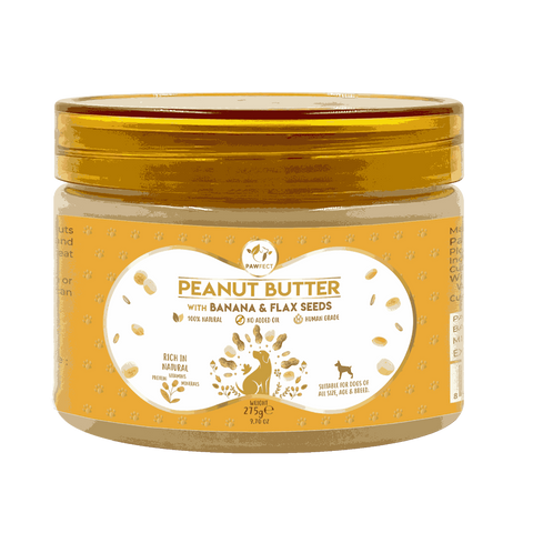 Pawfect - Peanut Butter 100% Natural with Banana & Flax Seeds (Blend Superfoods)
