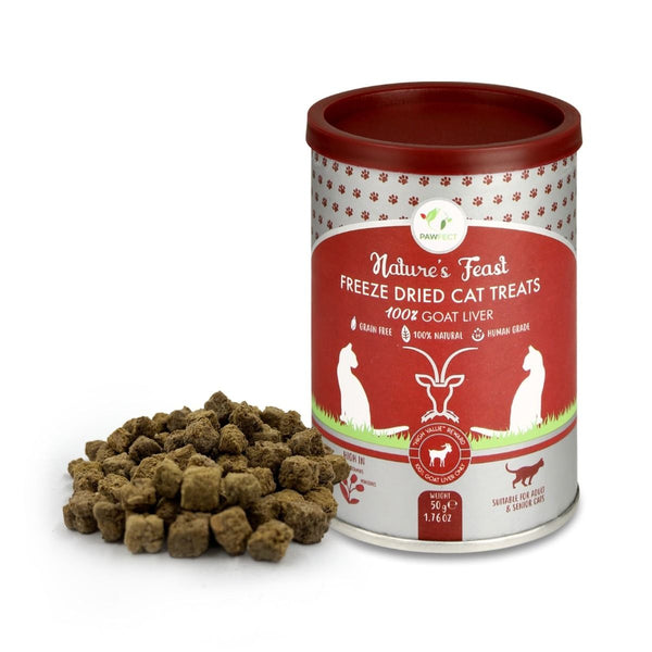 Pawfect - Snacks FRESH FREEZE DRIED Lamb Liver Treats for Cats| 100% Natural| Hypoallergenic| Easily Digestible| Grain-Free| Training Treat|  Nutrient-Rich for Vitality & Immunity| Low Fat treats