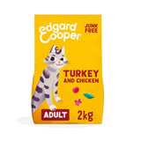 Ração Edgard & Cooper PERU & frango frescos para gato adulto