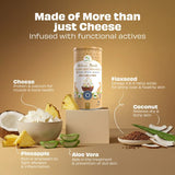 Pawfect -Snacks FRESH FREEZE DRIED - SKIN CARE & SHINE - Cheese, Aloe Vera, Coconut, Pineapple & Flax seed (regeneração pele, anti-alergias e pelo brilhante e cuidado)