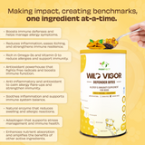 Pawfect - WILD VIGOR - DEFENDER Bites | Allergy and Immunity Supplement for Dogs | Omega 3 Boost | 100% Natural | Grain Free| Enriched with Colostrum, Turmeric, Omegas, Ashwagandha, Blue Spirulina, Quercetin & Biotin + Papaya, Pineapple & Shrimps