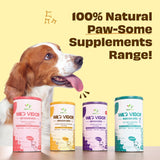 Pawfect - WILD VIGOR - DEFENDER Bites | Allergy and Immunity Supplement for Dogs | Omega 3 Boost | 100% Natural | Grain Free| Enriched with Colostrum, Turmeric, Omegas, Ashwagandha, Blue Spirulina, Quercetin & Biotin + Papaya, Pineapple & Shrimps