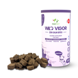 Pawfect - WILD VIGOR - ZEN CALM Bites | Calming Supplement for Dogs | All Natural | Grain Free | Enriched with Chamomile, Valerian Root, Ashwagandha, Choline + Banana, Coconut, Blueberries