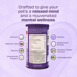 Pawfect - WILD VIGOR - ZEN CALM Bites | Calming Supplement for Dogs | All Natural | Grain Free | Enriched with Chamomile, Valerian Root, Ashwagandha, Choline + Banana, Coconut, Blueberries