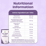 Pawfect - WILD VIGOR - ZEN CALM Bites | Calming Supplement for Dogs | All Natural | Grain Free | Enriched with Chamomile, Valerian Root, Ashwagandha, Choline + Banana, Coconut, Blueberries