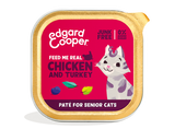 Paté Edgard & Cooper SENIOR Frango & Peru para gatos seniores (+8 anos) ou Controlo Peso (light)