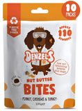 🥜 Bites NUT BUTTER (soft & squishy) (Manteiga de Amendoim-cajus & Perú do campo) para cão