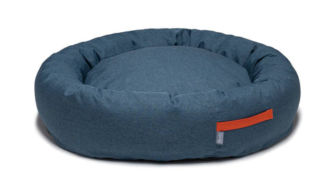 Brott  - EXTREME CONFORT & EASY CLEANING Round Bed DEEP BLUE (Tecido inovador: cama anti-alérgica de fácil limpeza!)